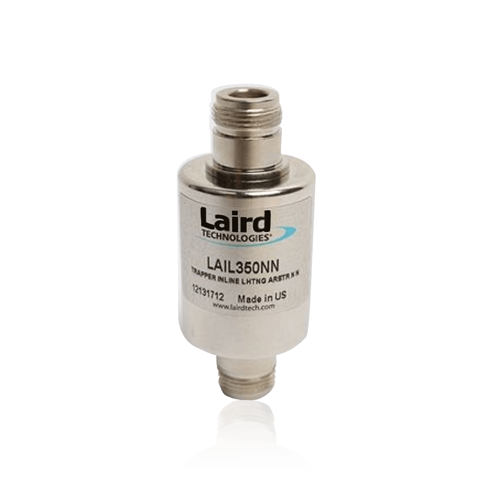 Laird lightning surge arrestor with N-type connectors for outdoor antenna lines