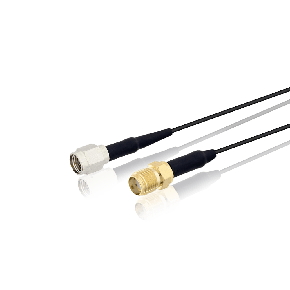 LMR ultra low loss window pass-through cable, RP-SMA male to RP-SMA female