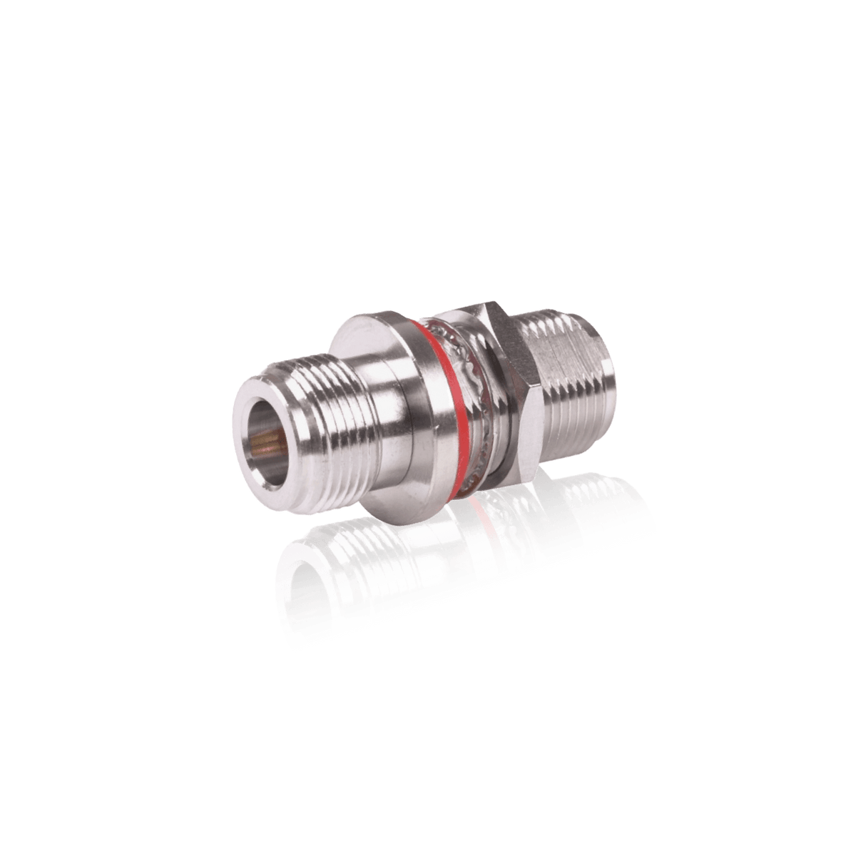 N female to N female RF adaptor (barrel) for joining N-type coaxial cables