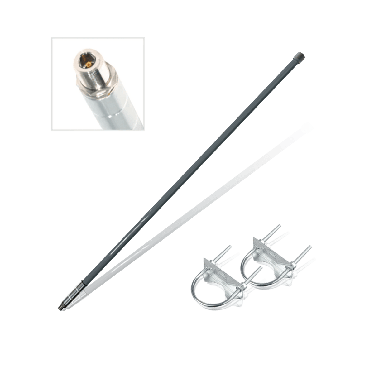 Rokland LoneWolf 12dBi 915 MHz outdoor fiberglass antenna, alternate view