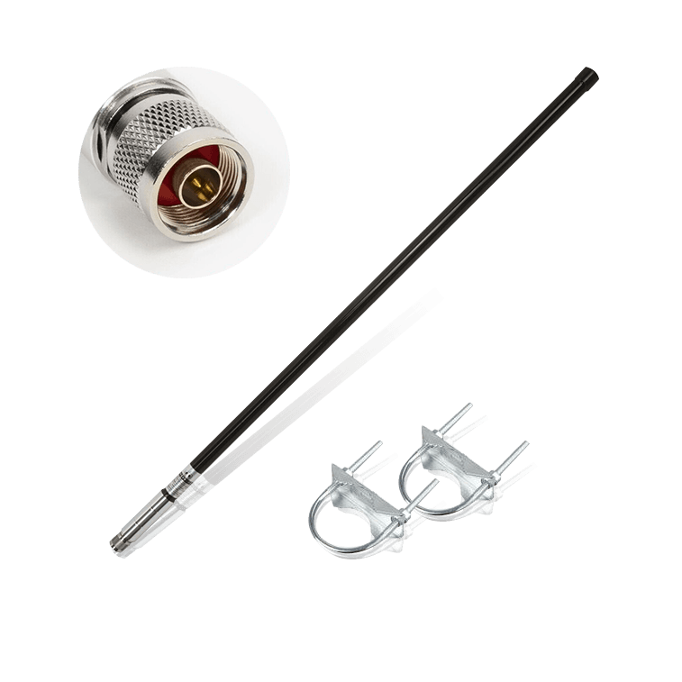 5.8dBi Fiberglass Antenna (868-915 MHz) - Black (Case of 16 Units) - Mapping Network