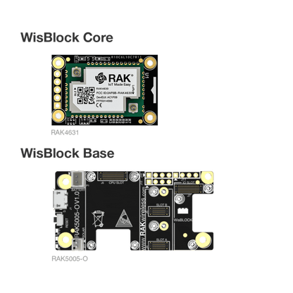 Helium Developer Kit LoRaWAN board and kit components, additional view
