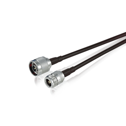 LMR-400 low loss coaxial cable, N female to N male, for outdoor antenna runs