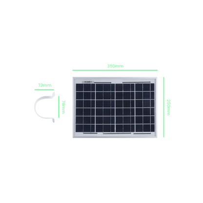 Seeed 12W outdoor solar panel, another view of the weatherproof panel